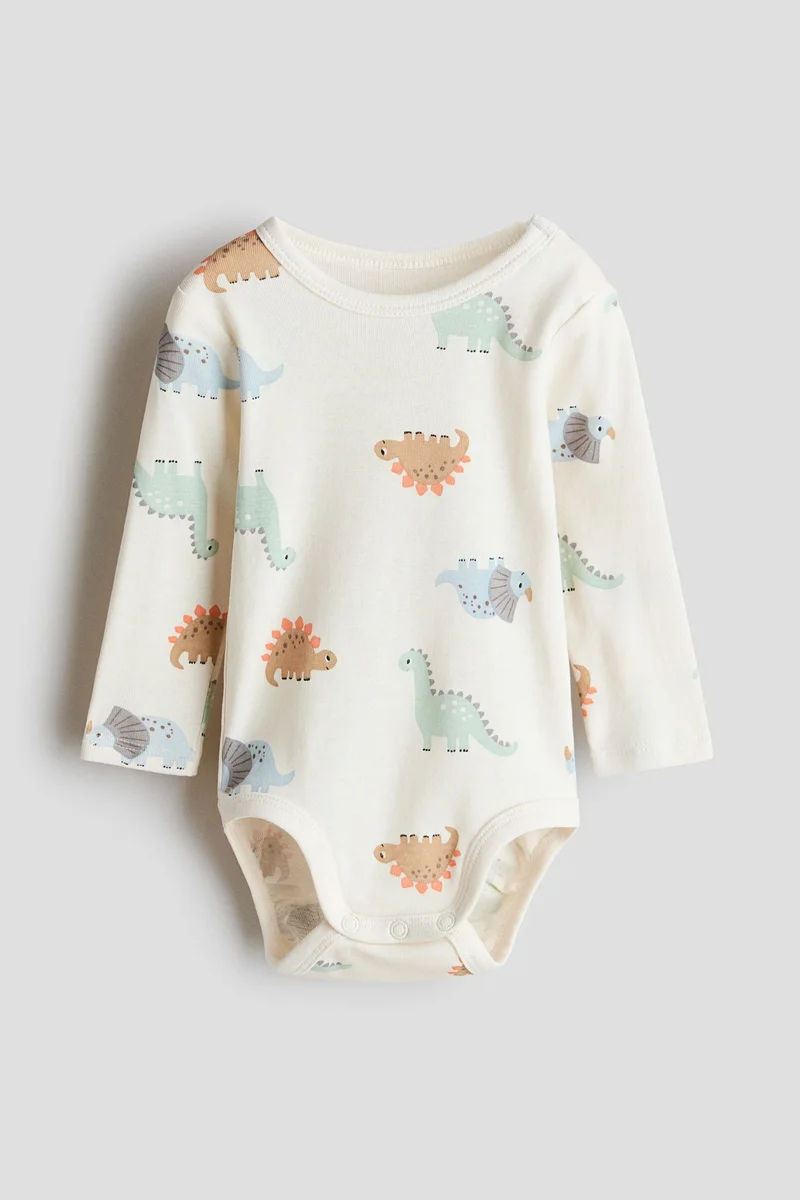 اتش اند ام بودي سوت قطنية مطبوعة